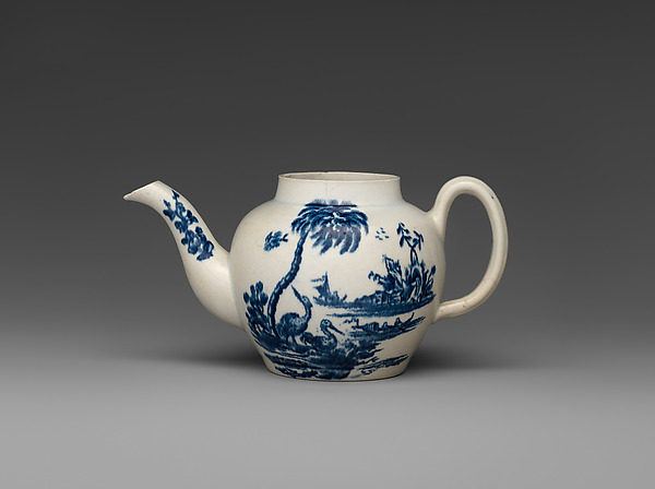 Trial lot 005: Blue-and-White Teapot with Landscape Decoration